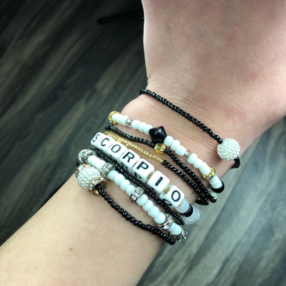 SCORPIO ♏️ beaded bracelet set
